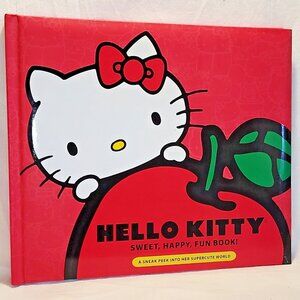 Hello Kitty Sweet Happy Fun Book padded 10x9" Stickers Iron On 2010 Sanrio ExcCo